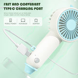 2024 Mini Portable Fan  Mini Cartoon chick shape Usb Portable Rechargeable Fan Factory Print LOGO