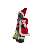 SGLR8021 Black Santa Claus Ceramic Christmas Santa Claus Figure Holiday Decorations