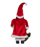 SGLR8021 Black Santa Claus Ceramic Christmas Santa Claus Figure Holiday Decorations