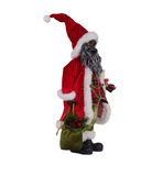 SGLR8021 Black Santa Claus Ceramic Christmas Santa Claus Figure Holiday Decorations