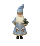 SSDLR5212 Blue Costume Standing Santa Claus decoration