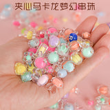 2024 New SaleSets Girls Toys Children Diy Making Bracelets Creative Hand Rope Kit diy beads Toy