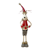 SXL11014/2 43''Inch Standing Santa Reindeer Christmas Decoration