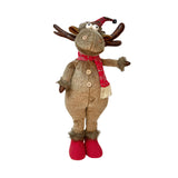 SXL7631 Brown  Standing Plush Santa Reindeer Christmas Decoration Toys