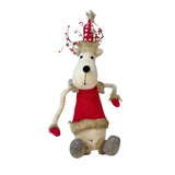 SXL6814/2 Sitting Santa Reindeer Decoration Toys