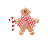 RGJ105/3 Smile Gingerbread Man Hanging Ornament