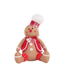 SJBR2411/1 Christmas Gingerbread Man Plush Toys Stuffed Dolls Decoration