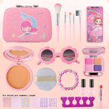 Wholesale kids simulation makeup pretend play toys kids make up toys set for girl cosmetic mermaid box