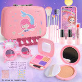 Wholesale kids simulation makeup pretend play toys kids make up toys set for girl cosmetic mermaid box