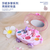 cosmetic trolley with nail polish eye shadow and blush makeup sets Beauty Set Safety Children's Pretend Makeup Toys Set