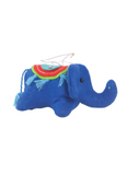 RGJ136/3 5''Inch Blue Elephant Hanging Ornament