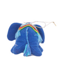 RGJ136/3 5''Inch Blue Elephant Hanging Ornament