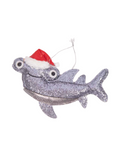 SGJ178/2 Goldfish In Christmas Hats Hanging Ornament