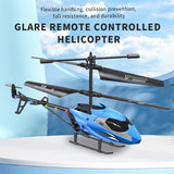 rc helicopter toys with light and USB charging cable fall prevention remote control flying airplane