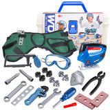 Toy Construction Box For Play Kit Pretend Belt Boy Children Drill Garden Tools Set Kids