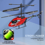 rc helicopter toys with light and USB charging cable fall prevention remote control flying airplane