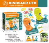 Flying Disc Pedal Launcher Toy Cartoon Dinosaur Dinosaur Disc Flying Saucer Foot Launcher for Outdoor Play Flying toy