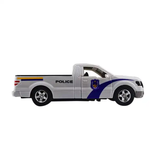 Pull Back Car Set Children Gift 1:32 Police Truck Diecast Car Model Toys for Boys Window Box Unisex ABS Plastic Crafts Sitong