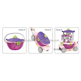 Hot Selling Product Projection Writing Board In Horse Carriage Children Projection Kids Makeup Toy Beauty Toys