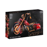 Rome Retro Harley Motorcycle 2111PCS compatible Technical Classic Motorcycle 1:5 Building Blocks Bricks For Kids