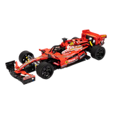 High Tech Series Red and Blue Ferrari F1 car 1448PCS building block toy set for dault