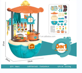 kitchen set toy pretend play Children Learning Education Kitchen Toy Kid 3 In 1 Plastic Cooking Toys