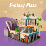 3140pcs new design fantasy plaza garden kitchen library building block toys as Christmas gift