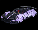 1:8 3428PCS Dark Purple Pagani Technic Sports Car for Boys Adults frod car building blocks toy set building blocks toys