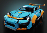 new design 1883pcs 1:10 Toy Building Blocks Car blue porsches building Brick Toys