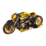 New design 1:5 1981pcs 2077 Cyberpunk - Harley motorcycle building block toys for adults or kids