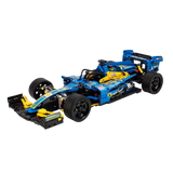 High Tech Series Red and Blue Ferrari F1 car 1448PCS building block toy set for dault