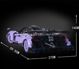 1:8 3428PCS Dark Purple Pagani Technic Sports Car for Boys Adults frod car building blocks toy set building blocks toys