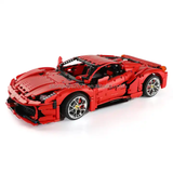 1:8 3380pcs red ferrari plastic brick building block car toy with gift for adult or Kids Car assembly model