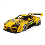 1:10 2628PCS Sport Car Moc Brick yellow Cars toyotas building block toy for dault