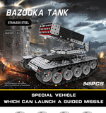 New toys Tank Full metal Tank Stainless Steel Block Building Bricks Building Toys