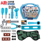 kids play set 26pcs plastic repair tool box set preschool engineering repair tools toys