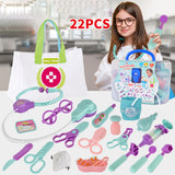 STYJ02 Children's doctor toy set role-play with medical bag 24 pieces