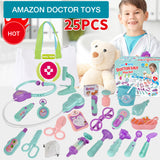 STYJ03 Children play family doctor toy set role-play with medical bag 25 sets