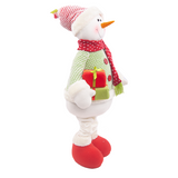 SXR83462 Christmas Snowman Santa Snowman Fabric Standing Decorations