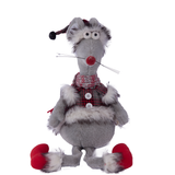 RLS7117-1 Sitting Plush Mouse Doll