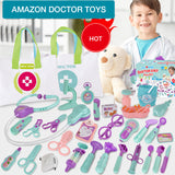 STYJ03 Children play family doctor toy set role-play with medical bag 25 sets