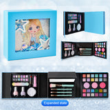 kid pretend play makeup blue book 5 years old blue book kid girl real makeup set nail polish make up toy kids makeup kit 2104M