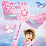 Bubble Machine for Kids, Automatic Electric Frozen Toys for Girls Princess Bubble Wand Maker Machine Blower, Musical&Light Up Bubble Toys for Toddlers Outdoor, 3 4 5 6 7 8 Year Old Girl Gifts Toys