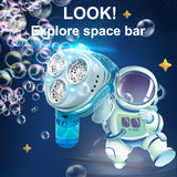 Astronaut bubble Gun Light Up Bubble Toys Gun Rechargeable Electric Bubbles Machine Outdoor Summer Toys For Kids 8766/8736