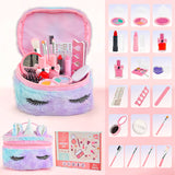 2023 new design kids makeup kit sets cosmetics pretend play kids makeup kit set toys for girls 8 years color bag box 2207