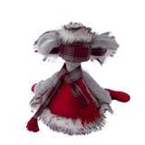 RLS5715-2 Fabric Crafts Santa Mouse Decoration