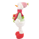 SXR83462 Christmas Snowman Santa Snowman Fabric Standing Decorations