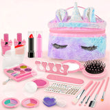 2023 new design kids makeup kit sets cosmetics pretend play kids makeup kit set toys for girls 8 years color bag box 2207