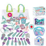 STYJ02 Children's doctor toy set role-play with medical bag 24 pieces