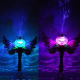 ArtCreativity Light Up Magic Princess Bubble Blower Wand,  Illuminating Bubble Blower Wand with Thrilling LED & Sound Effect, Bubble Fluid Included, Great Gift Idea, Party Favor for Kids